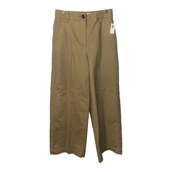 Old Navy Womens Extra High Waisted Super Wide Leg Khaki Chino Pants, Size 8 & 10 - Picture 2 of 9